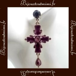 Boucles d'oreilles Style Croix