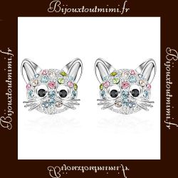 Boucles d'Oreilles Chaton