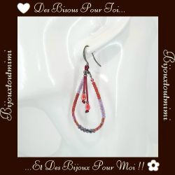 Boucles d'Oreilles Pendantes en Perles par Ikita Paris