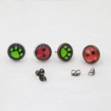 Boucles d'Oreilles Ladybug & Chat Noir