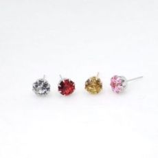 Boucles d'Oreilles Style Diamant