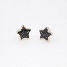 Boucles d'oreilles étoiles pailletées dorées