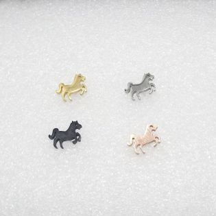 Boucles d'oreilles cheval 4 coloris