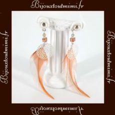 Boucles d'Oreilles Plumes By Ikita Paris