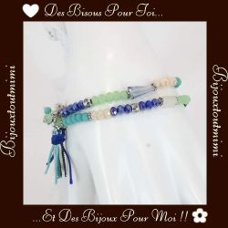 Bracelets de Perles 2 Rangs par Ikita Paris