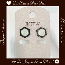 Boucles d'Oreilles Pailletées par Ikita Paris