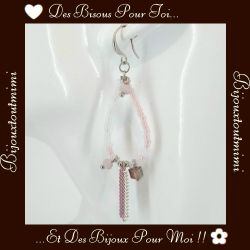 Boucles d'Oreilles Pendantes en Perles par Ikita Paris