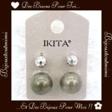 Boucles d'Oreilles Perles & Paillettes - 4 coloris - Ikita Paris
