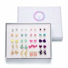 Coffret de 20 paires de boucles d'oreilles