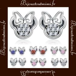 Boucles d'oreilles Minnie - 5 coloris