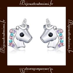 Boucles d'Oreilles Licorne