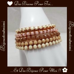 5 Bracelets Perles & Dorure par Ikita Paris