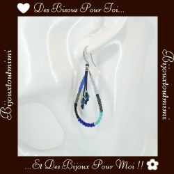 Boucles d'Oreilles Pendantes en Perles par Ikita Paris