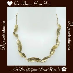 Collier de Feuilles Dorées par Ikita Paris