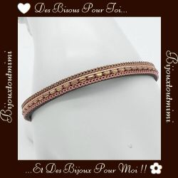 Petit Bracelet en Cuir par Ikita Paris