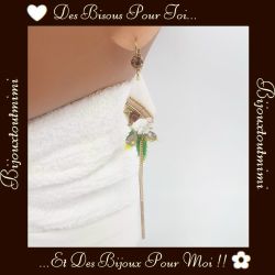 Boucles d'Oreilles Pendantes Ikita Paris