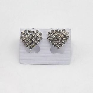 Boucles d'oreilles Coeurs & Diamants