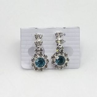 Boucles d'oreilles Style Diamants & Topazes