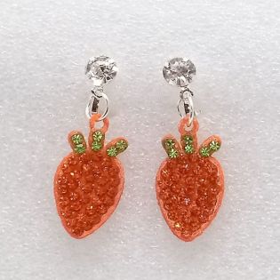 Boucles d'oreilles Fraise