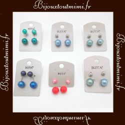 Boucles d'Oreilles ikita Perles & Paillettes