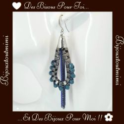 Boucles d'Oreilles Pendantes en Perles par Ikita Paris