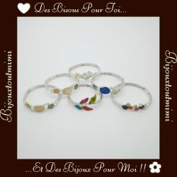 6 Bracelets Émail & Paillettes par Ikita Paris