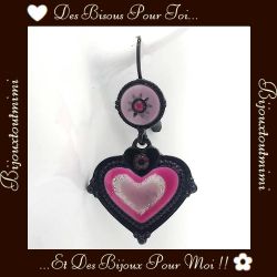 Boucles d'Oreilles Coeurs & Paillettes par Ikita Paris