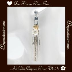 Boucles d'Oreilles Fleurs & Perles par Ikita Paris