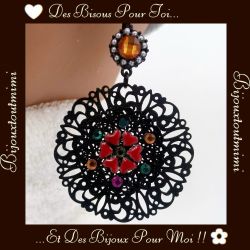 Boucles d'Oreilles Pendantes Ikita Paris