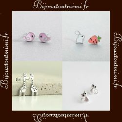 Boucles d'oreilles toutes mimi - 4 styles